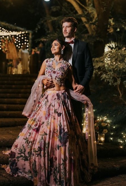 Sreejita De’s Floral Lehenga